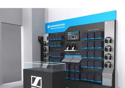 Audio brand shop in shop display
