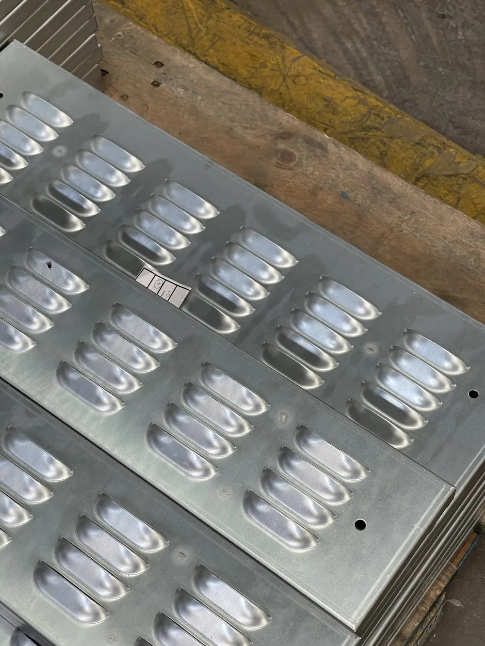 Louver punched sheet metal panels