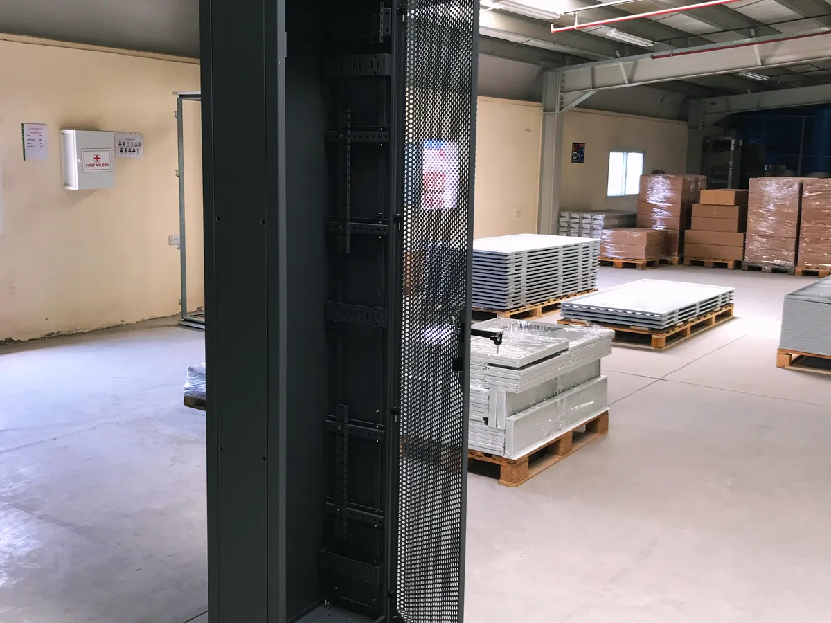 Own branded network cabinets manufactured for a UAE OEM customer
